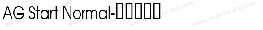 AG Start Normal字体转换